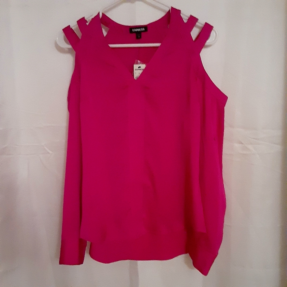 Express "Cold-Shoulder" Blouse